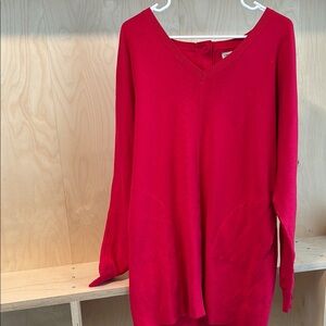 Vibrant Red Sweater Dress - Anthropologie - Size S